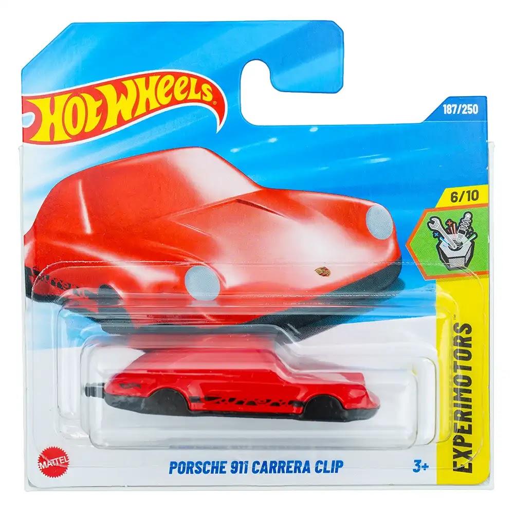Hot Wheels Porsche 911 Carrera Clip Crveni |