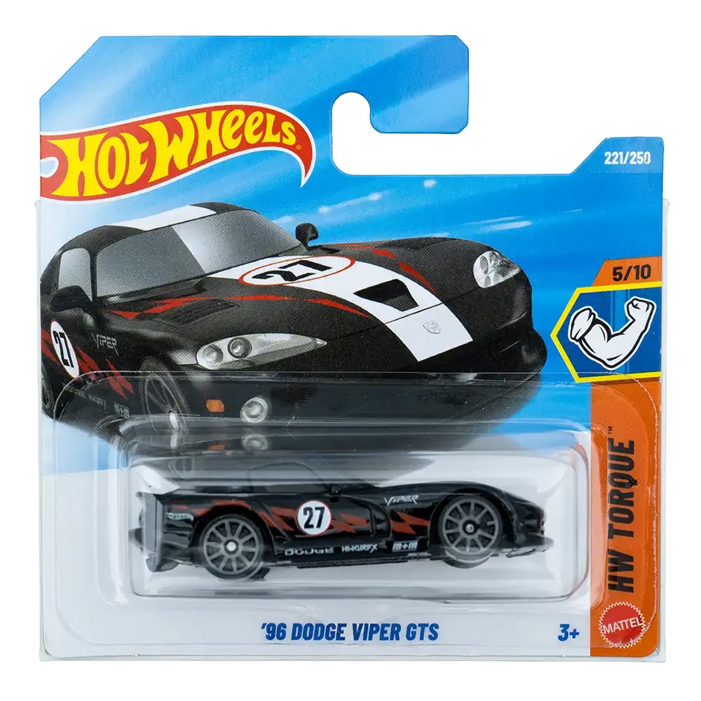 Hot Wheels '96 Dodge Viper GTS Crni |