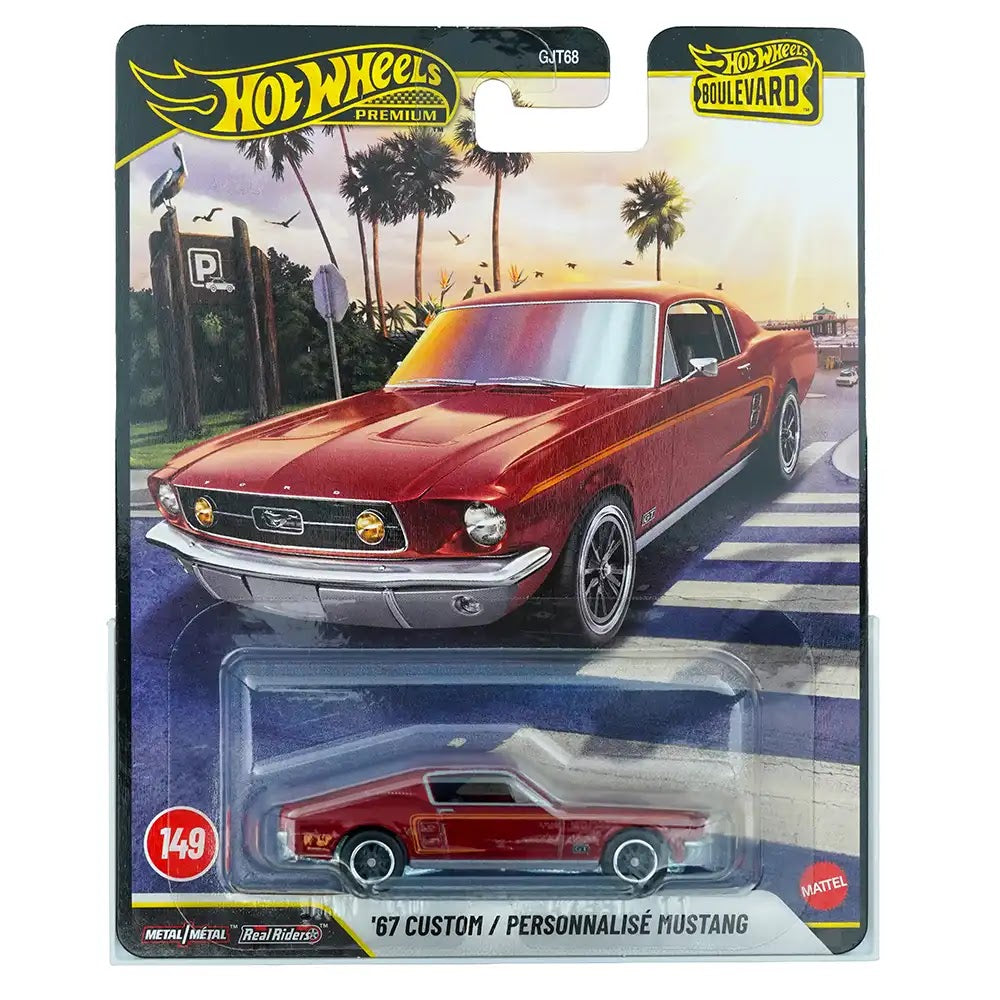Hot Wheels Premium '67 Custom / Personnalisé Mustang Crveni | Hot Wheels Boulevard 149