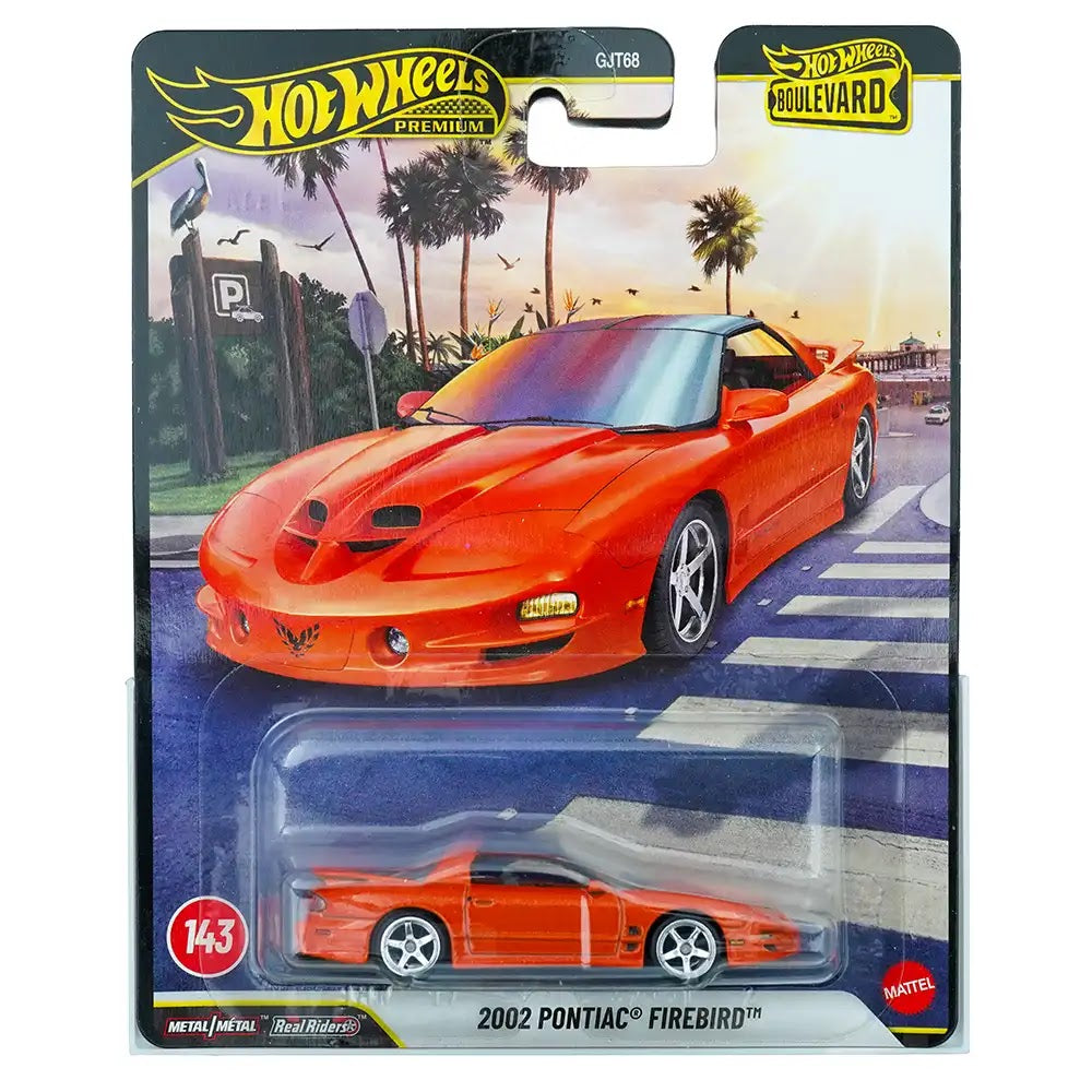 Hot Wheels Premium 2002 Pontiac Firebird Narandžasti | Hot Wheels Boulevard 143
