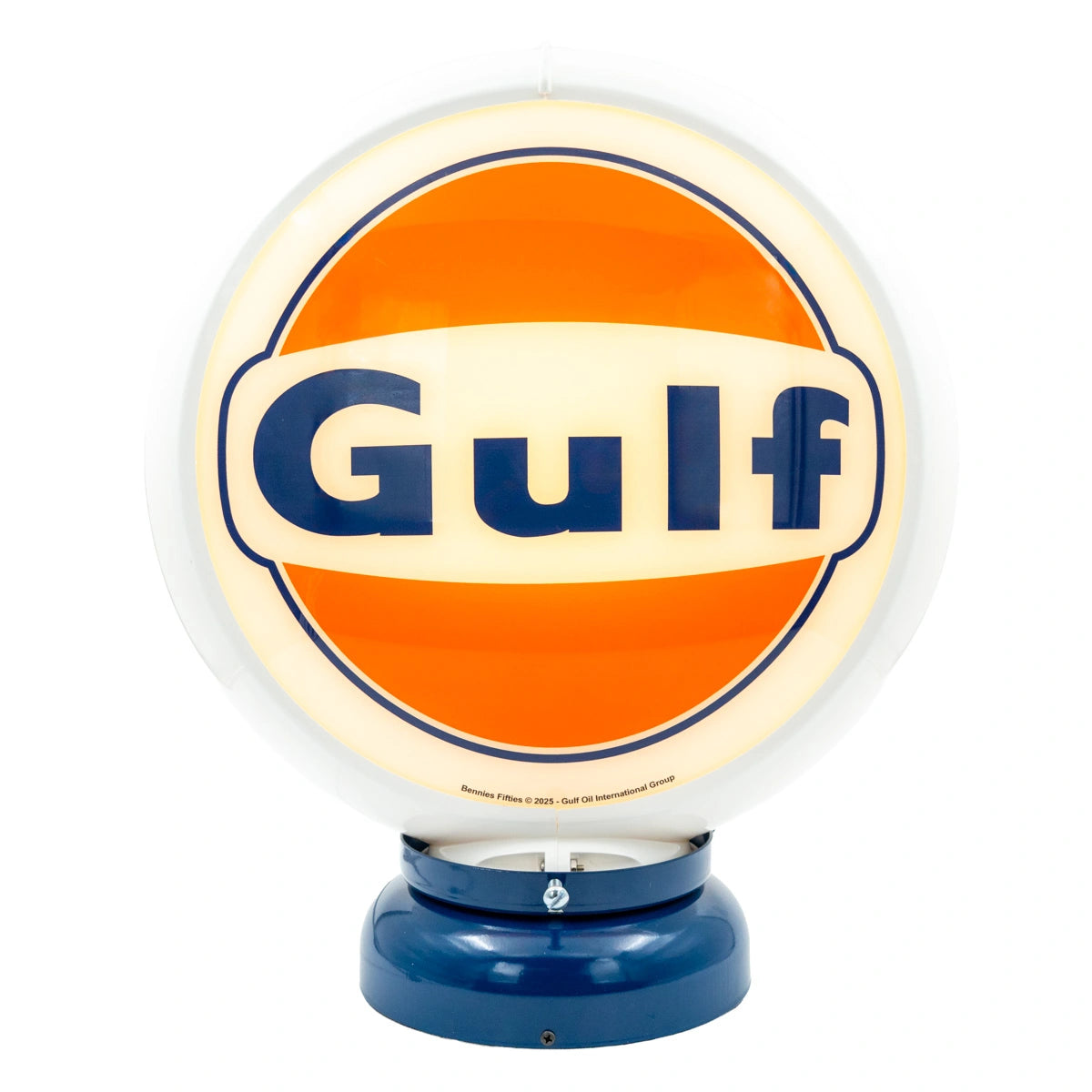 Benzinepomp Globe Logo Bijeli/Plavi - Gulf