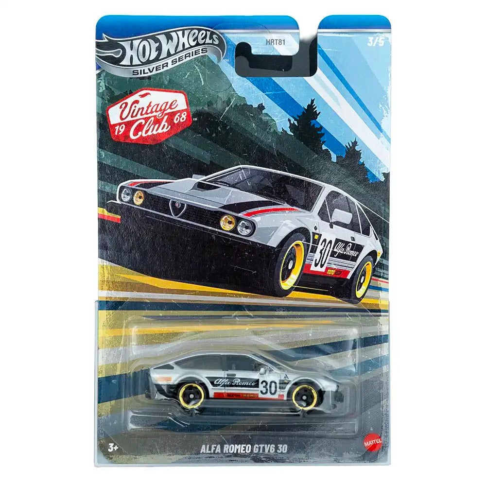 Hot Wheels Silver Series Alfa Romeo GTV6 3.0 Sivi | Vintage Club 1968 (3/5)