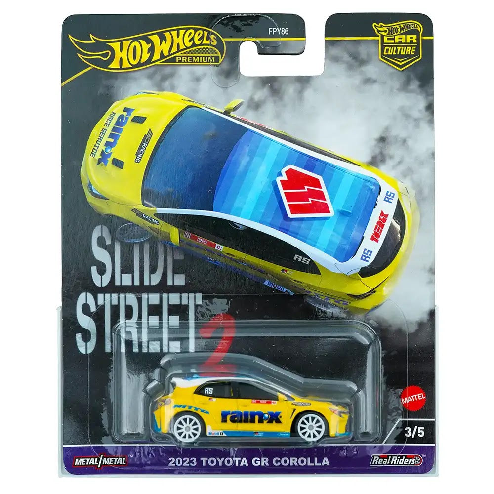 Hot Wheels Premium 2023 Toyota GR Corolla Žuti | Slide Street 2 3/5