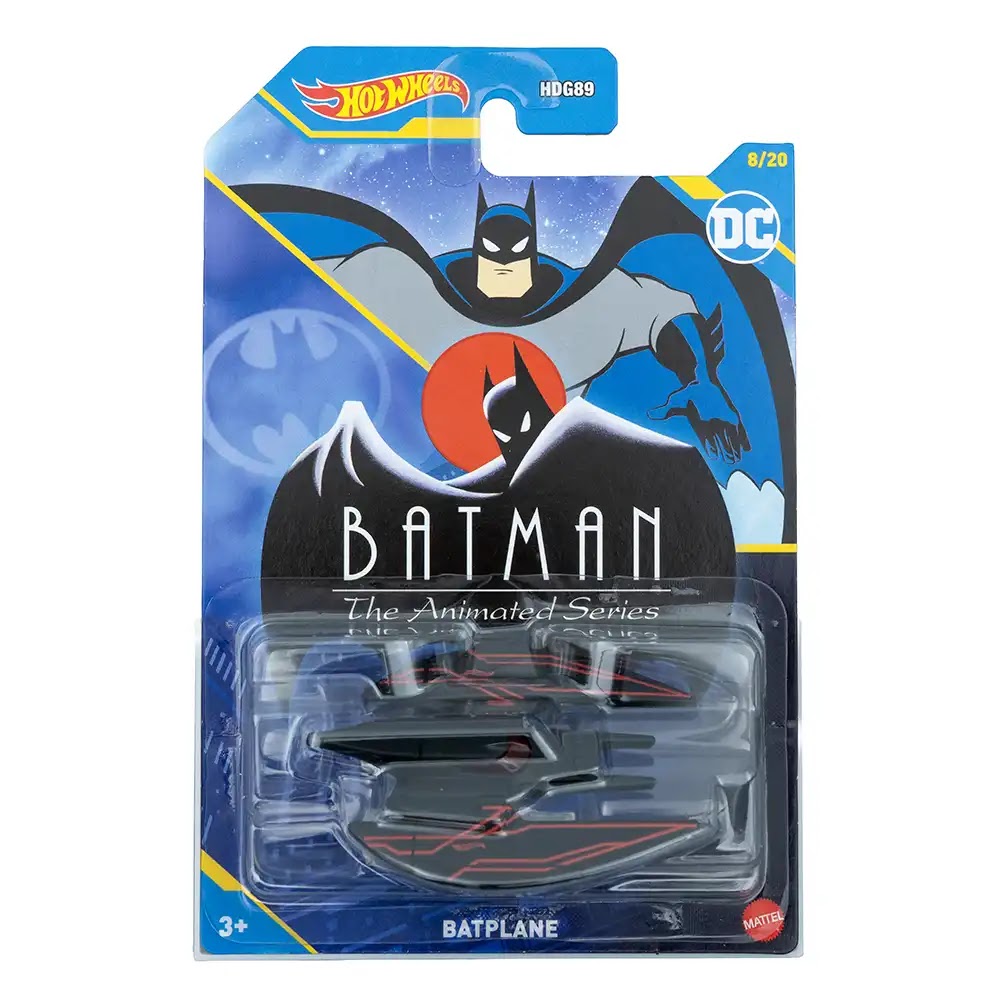Hot Wheels Silver Series Batplane Sivi | Batman: The Animated Series (8/20)