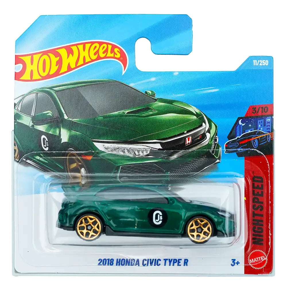 Hot Wheels 2018 Honda Civic Type R Zeleni |