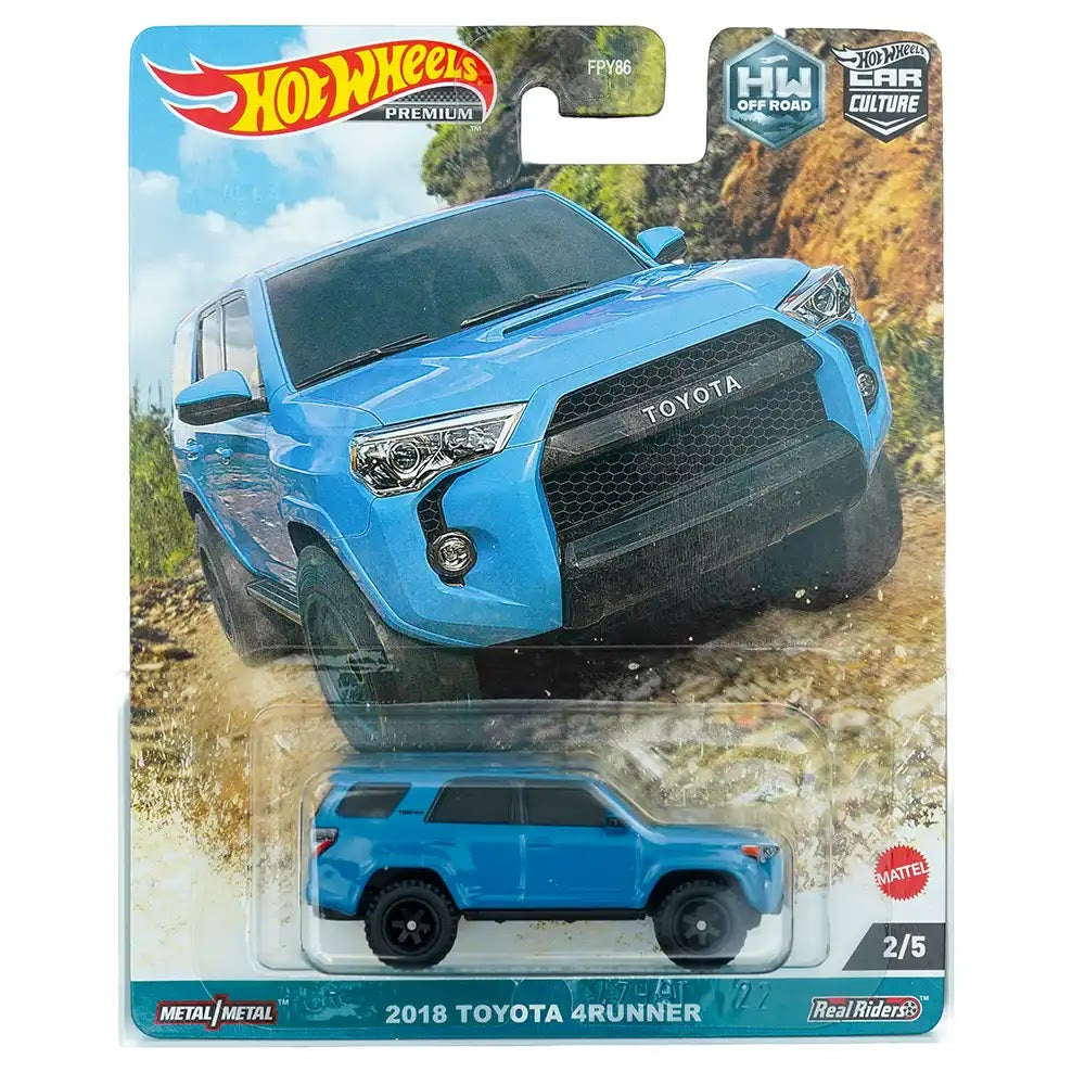 Hot Wheels Premium 2018 Toyota 4Runner Plavi | Car Culture HW Off Road 2/5
