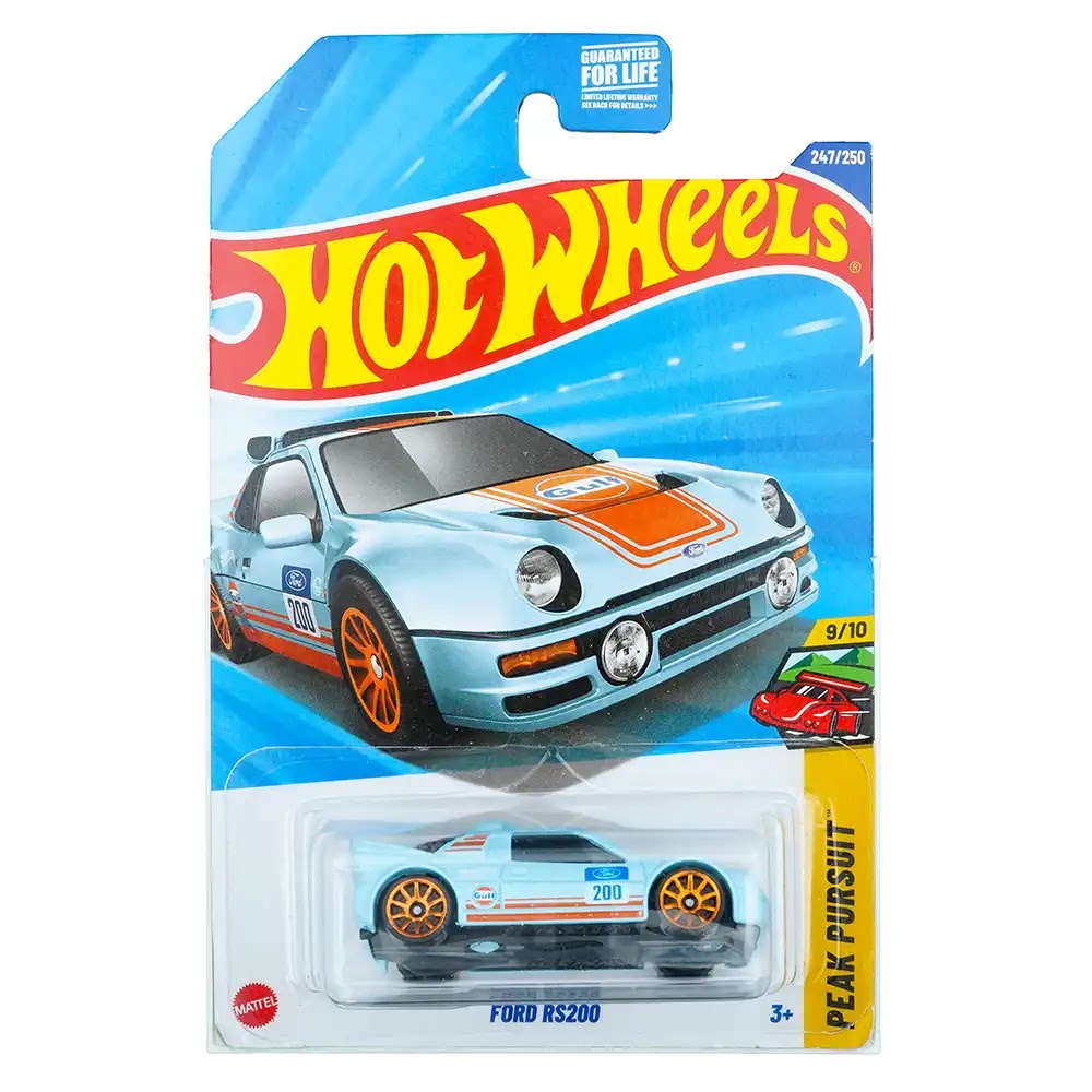 Hot Wheels Mainline (US) Ford RS200 Plavi |