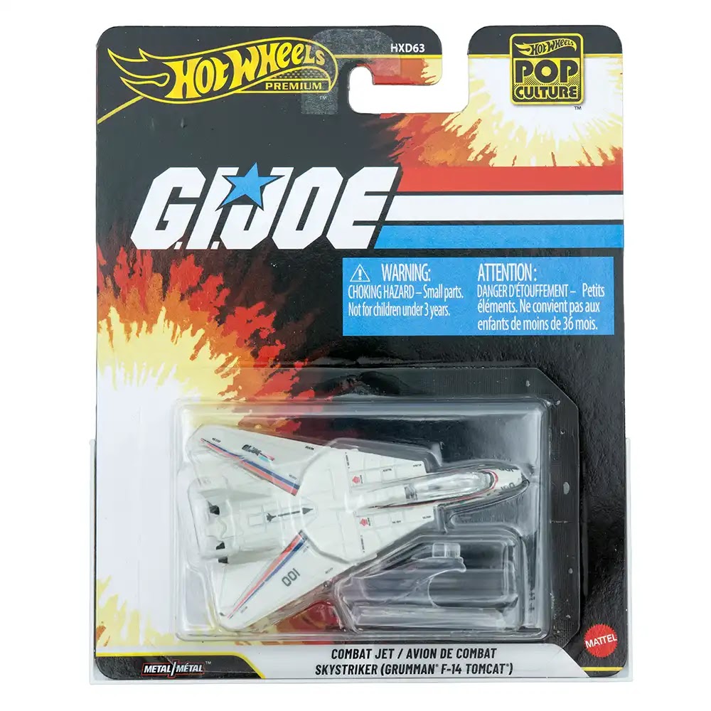 Hot Wheels Premium Combat Jet / Avion De Combat Skystriker (Grumman F-14 Tomcat) Bijeli | Pop Culture