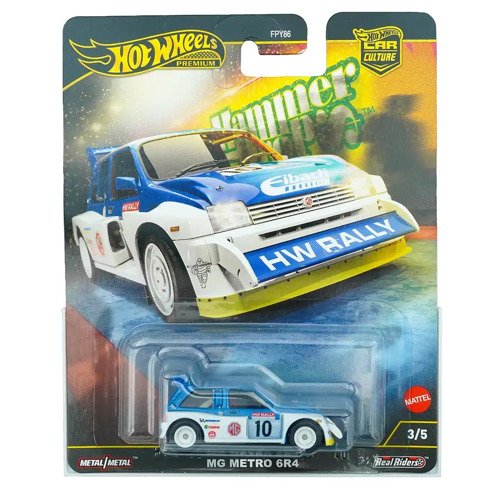 Hot Wheels Premium MG Metro 6R4 Plavi | Car Culture: Hammer Drop 3/5