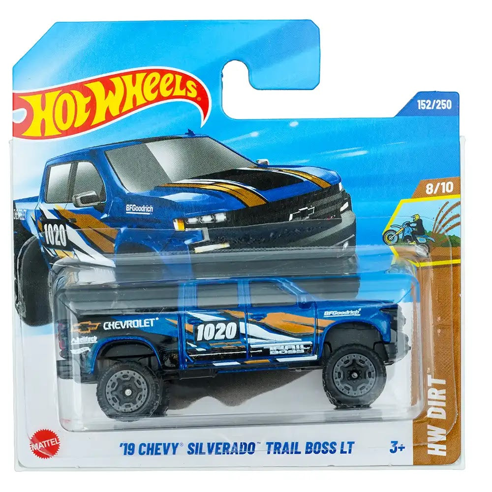 Hot Wheels '19 Chevy Silverado Trail Boss LT Plavi |