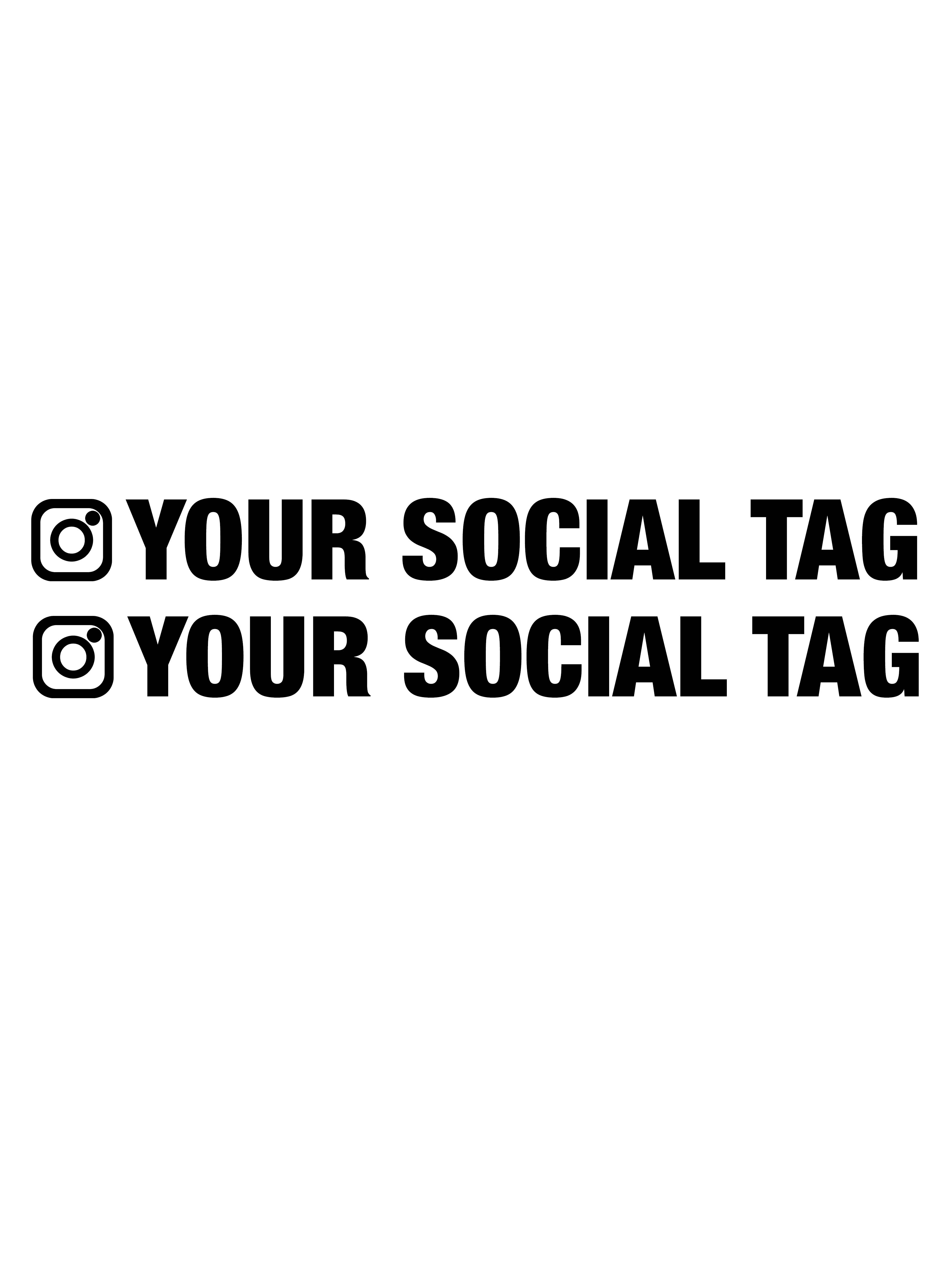Custom Instagram tag sticker 2x