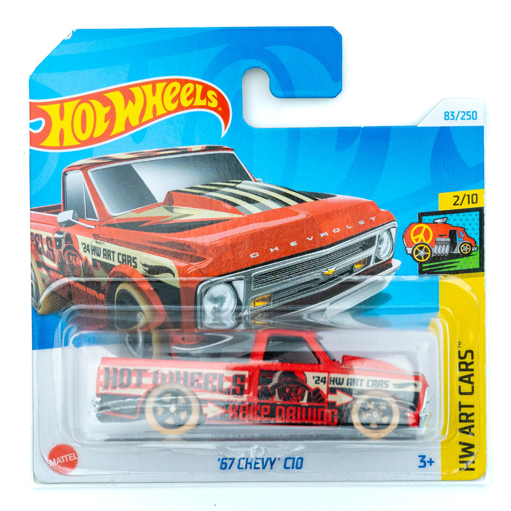 Hot Wheels '67 Chevy C10 rood |