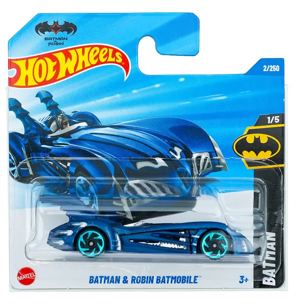 Hot Wheels Batman & Robin Batmobile Plavi |