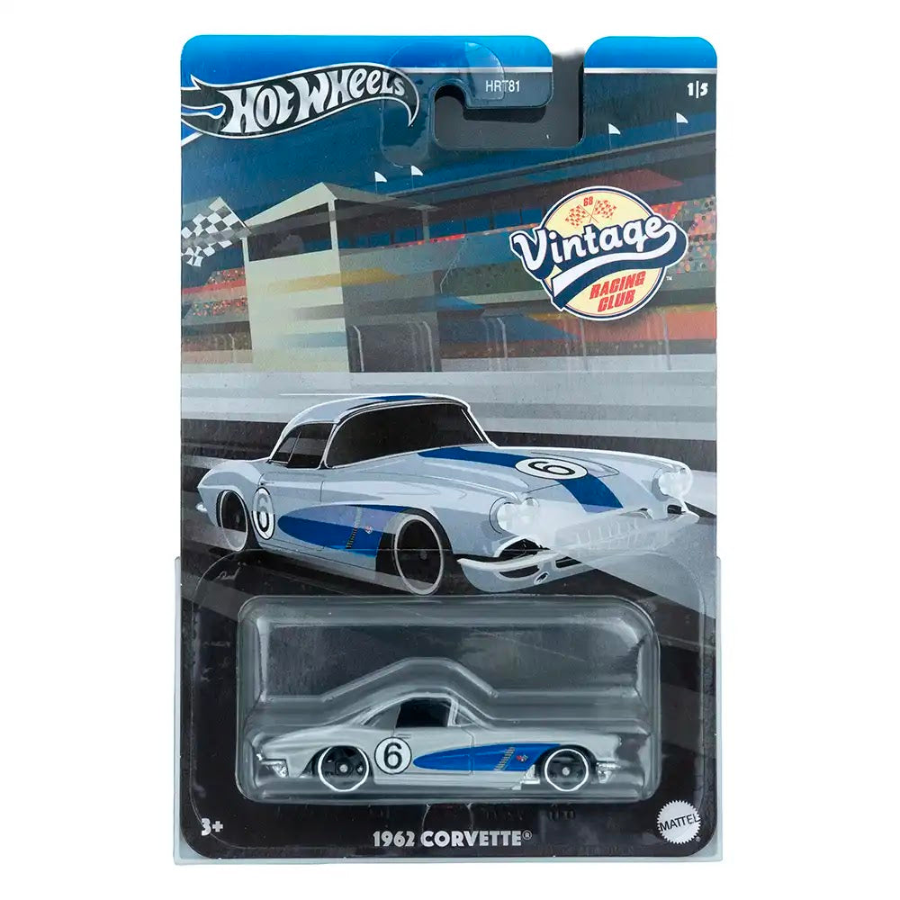 Hot Wheels Silver Series 1962 Corvette Sivi | Vintage Racing Club (1/5)