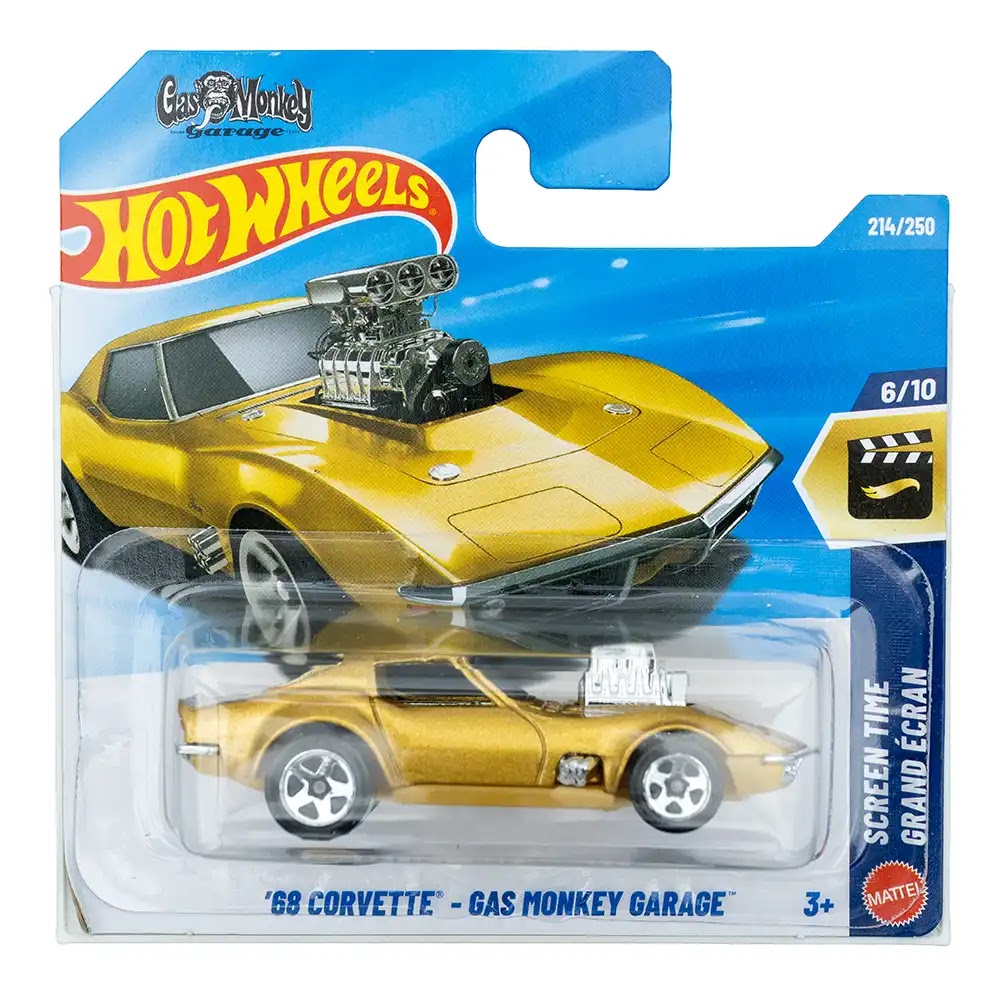 Hot Wheels '68 Corvette - Gas Monkey Garage Zlatni |