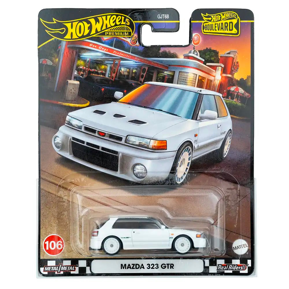 Hot Wheels Premium Mazda 323 GTR Bijeli | Hot Wheels Boulevard 106