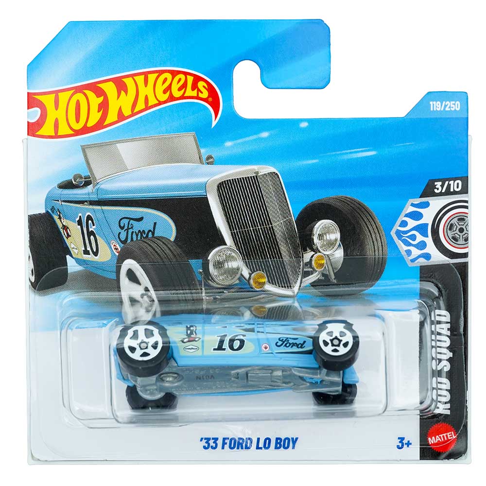 Hot Wheels '33 Ford Lo Boy Plavi |