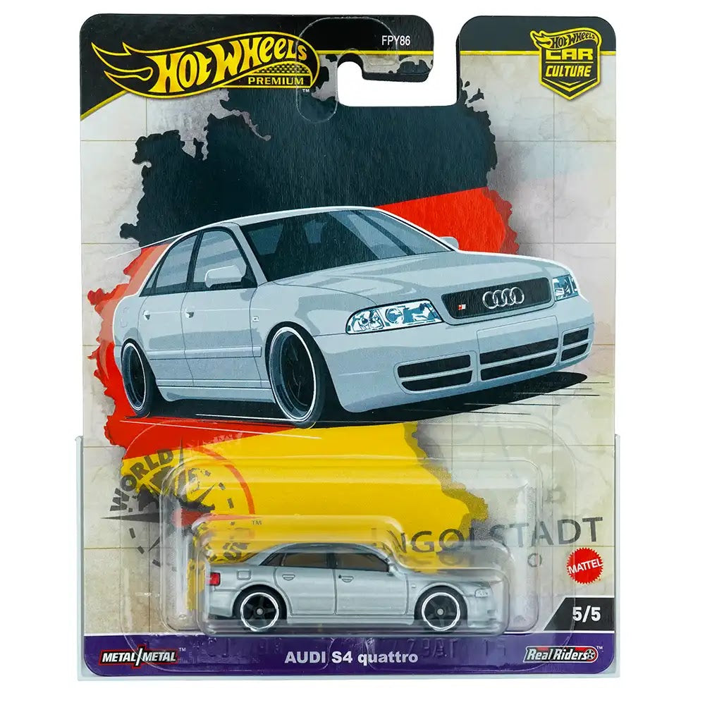 Hot Wheels Premium Audi S4 Quattro Srebreni | Car Culture 5/5
