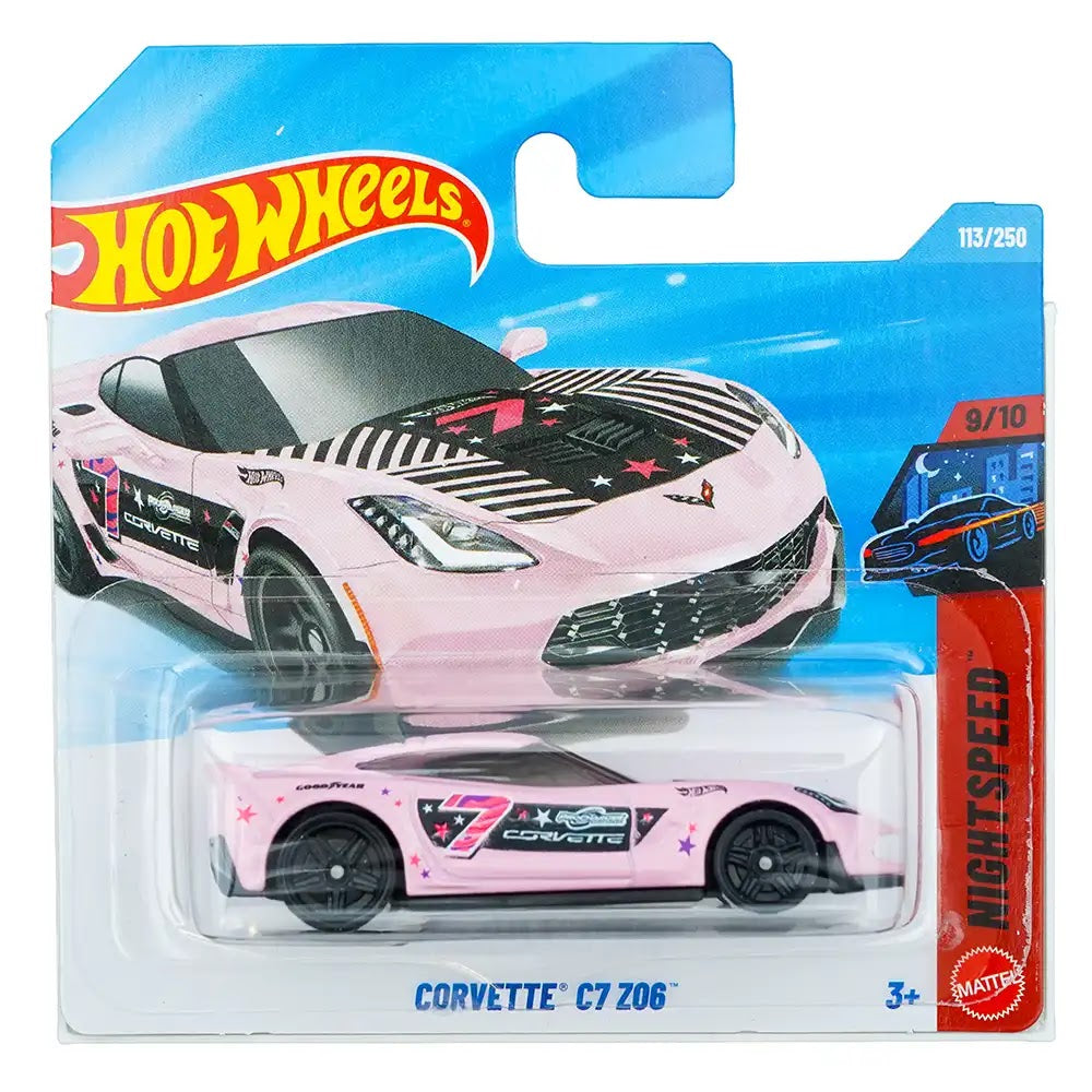 Hot Wheels Corvette C7 Z06 Roze |