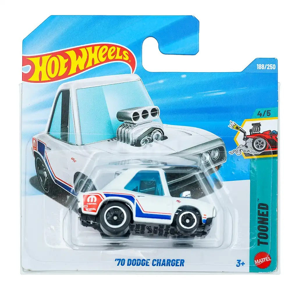 Hot Wheels '70 Dodge Charger Bijeli |