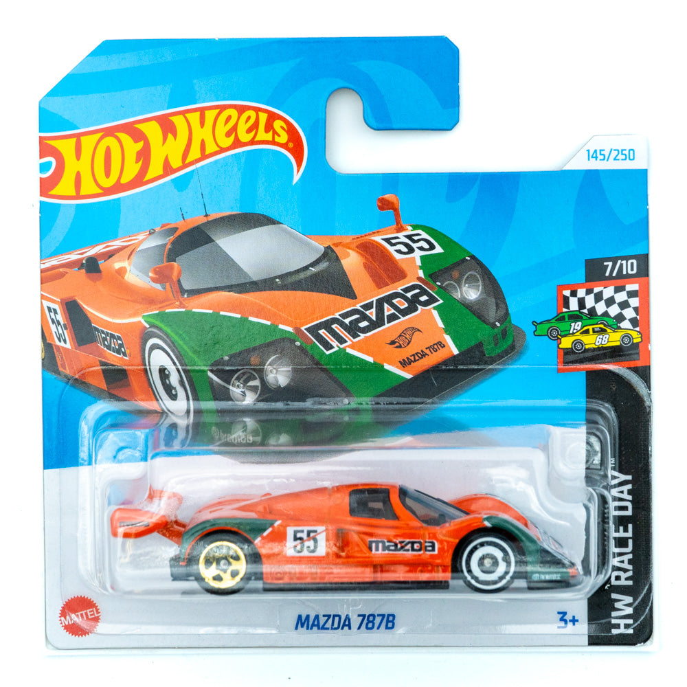 Hot Wheels Mazda 787B oranje groen |