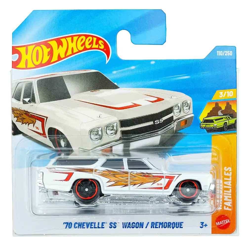 Hot Wheels '70 Chevelle SS Wagon / Remorque Bijeli |