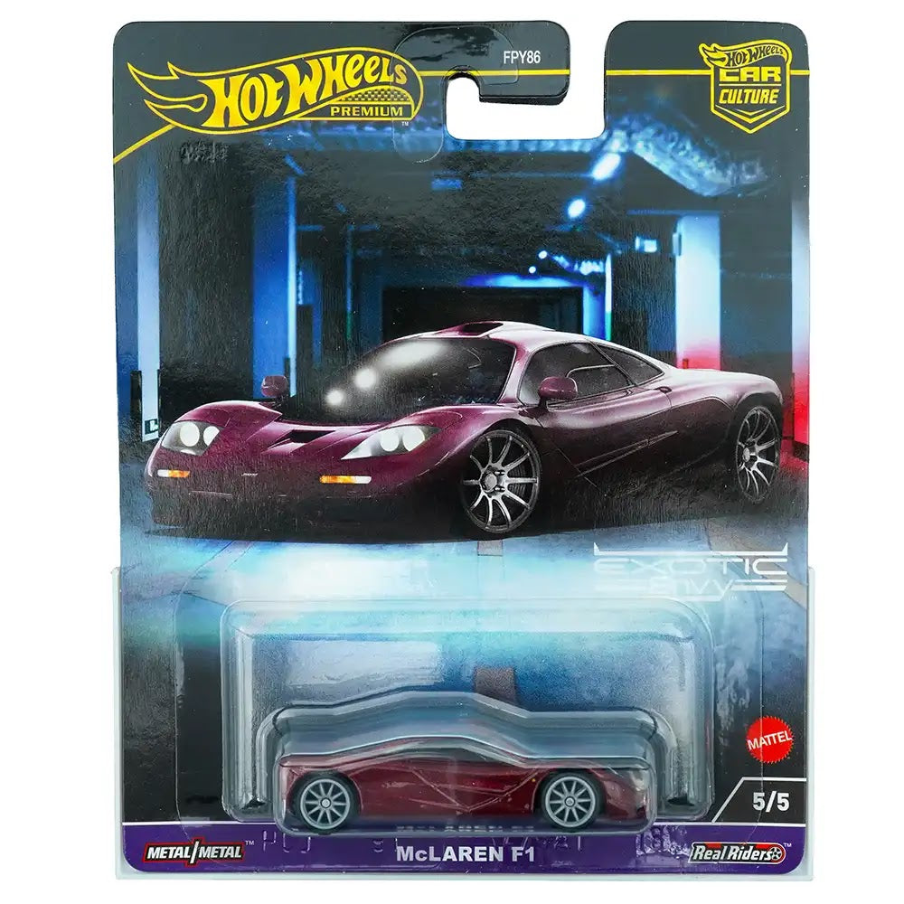 Hot Wheels Premium McLaren F1 rood | Exotic Envy 5/5