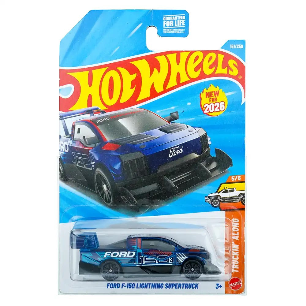 Hot Wheels Mainline (US) Ford F-150 Lightning Supertruck Plavi |