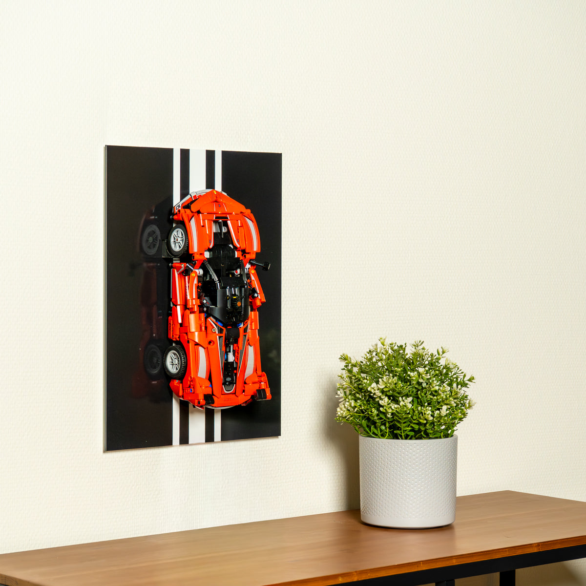 Display Frame voor LEGO Technic 1:16 Auto's | Crni