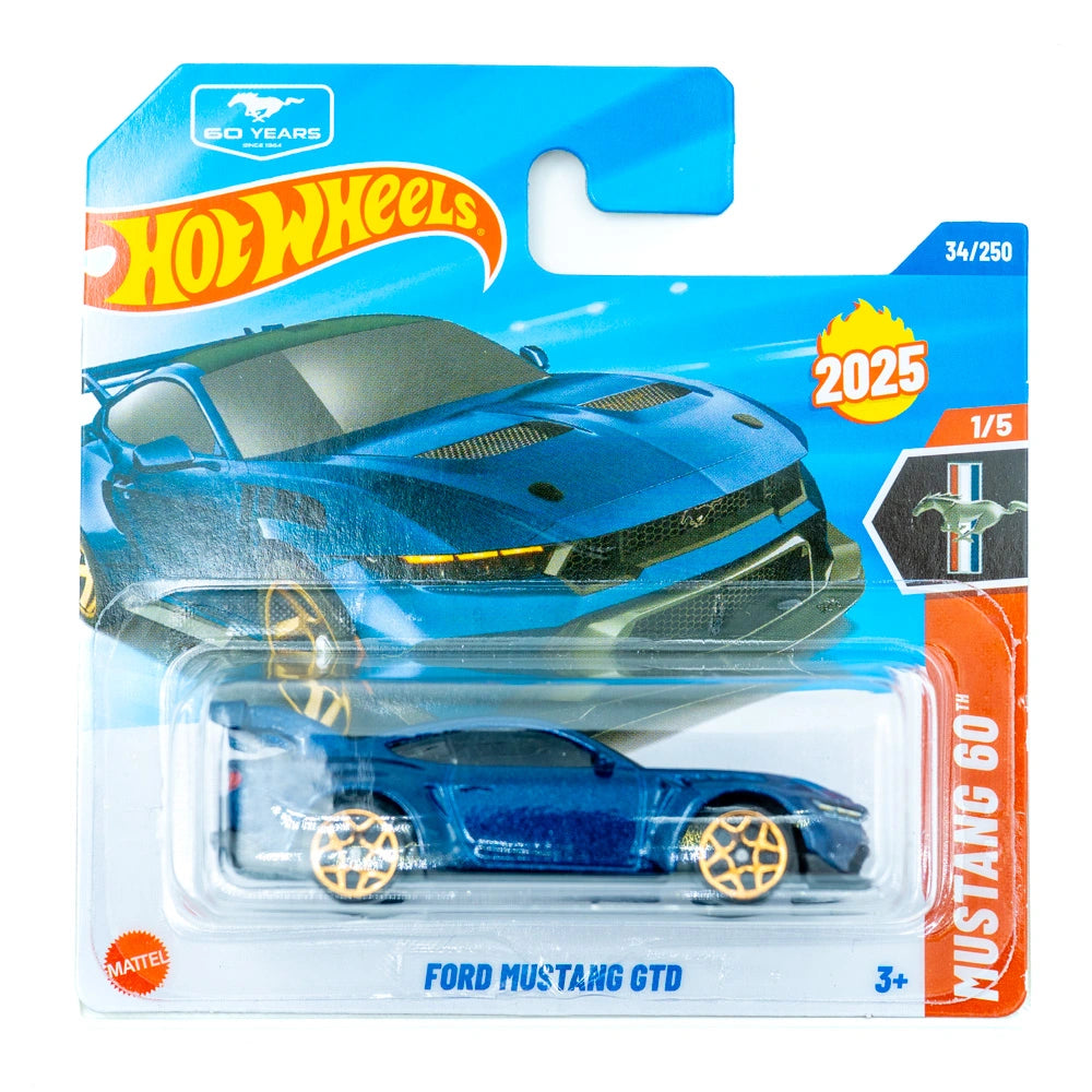 Hot Wheels Ford Mustang GTD blauw |