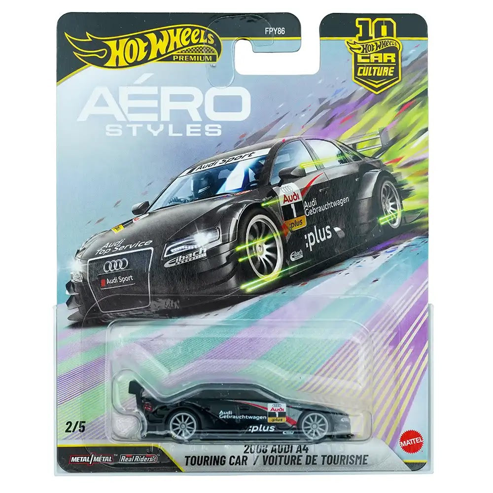 Hot Wheels Premium 2008 Audi A4 Touring Car / Voiture De Tourisme Crni | Aero Styles 2/5