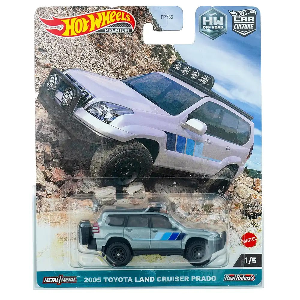 Hot Wheels Premium 2005 Toyota Land Cruiser Prado Srebreni | Car Culture 1/5