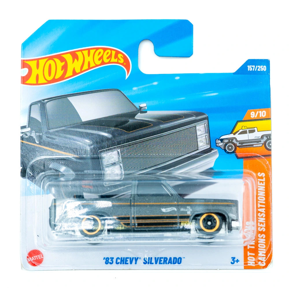 Hot Wheels '83 Chevy Silverado zwart |