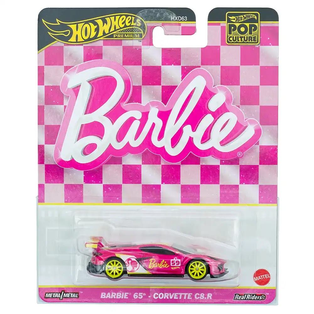 Hot Wheels Premium Barbie 65th - Corvette C8.R Roze | Pop Culture