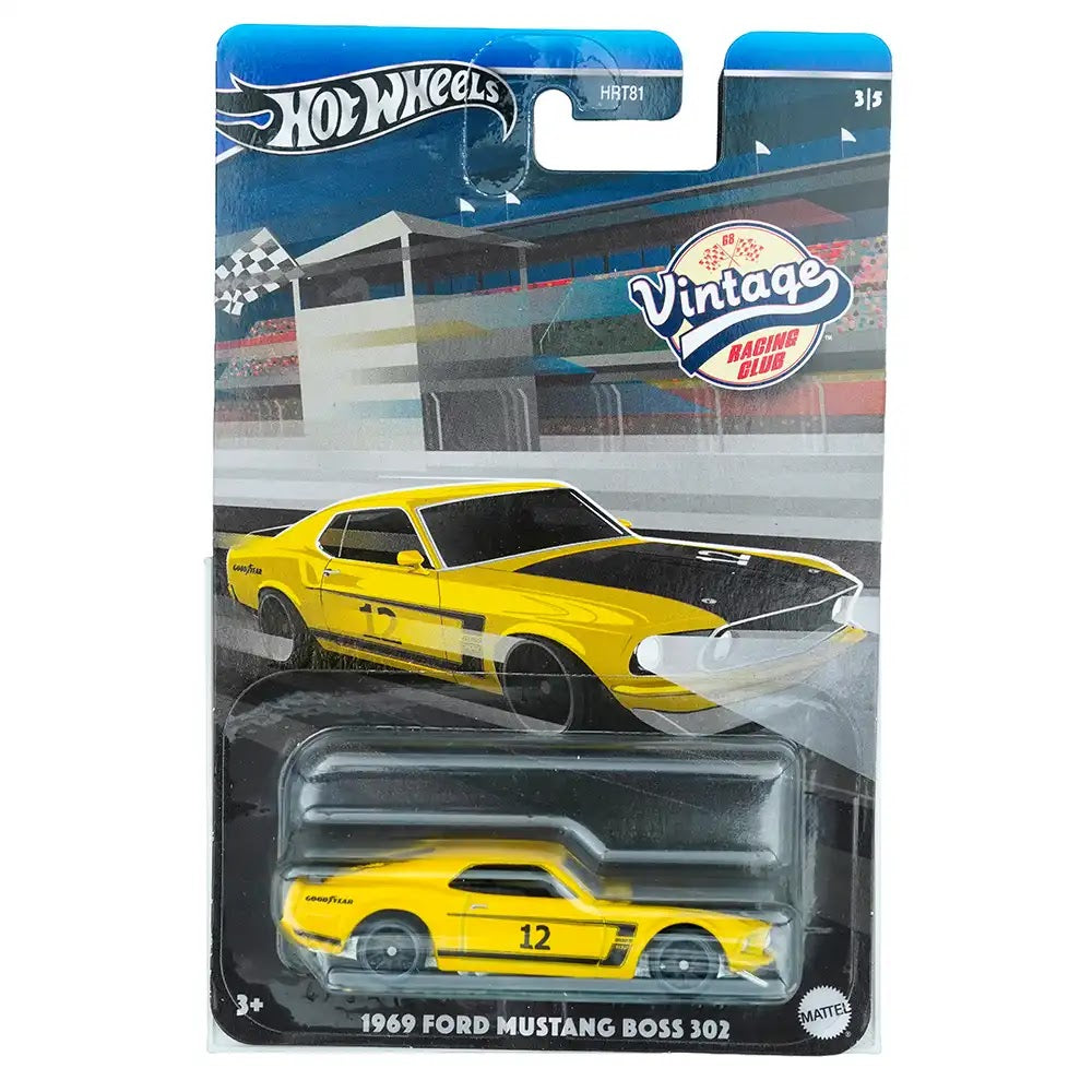 Hot Wheels Silver Series 1969 Ford Mustang Boss 302 Žuti | Vintage Racing Club (3/5)