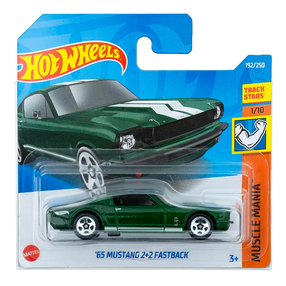 Hot Wheels '65 Mustang 2+2 Fastback Zeleni |