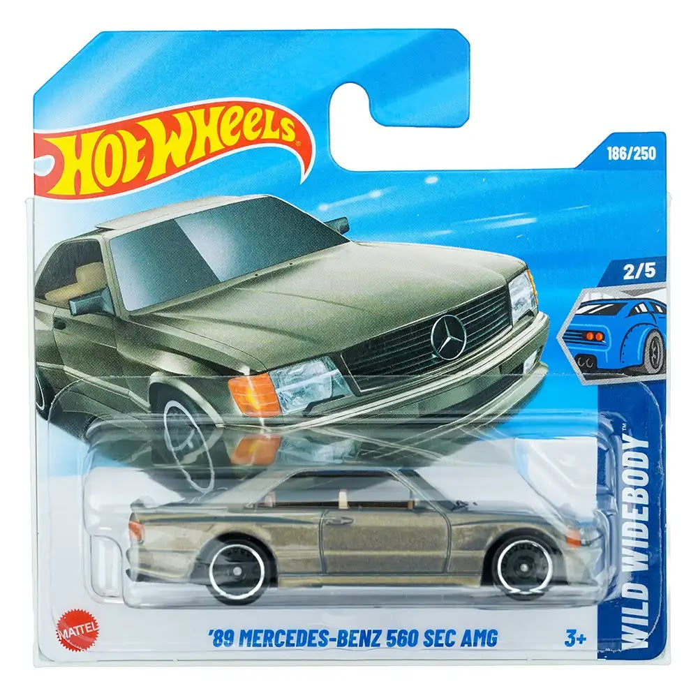 Hot Wheels '89 Mercedes-Benz 560 SEC AMG Sivi |
