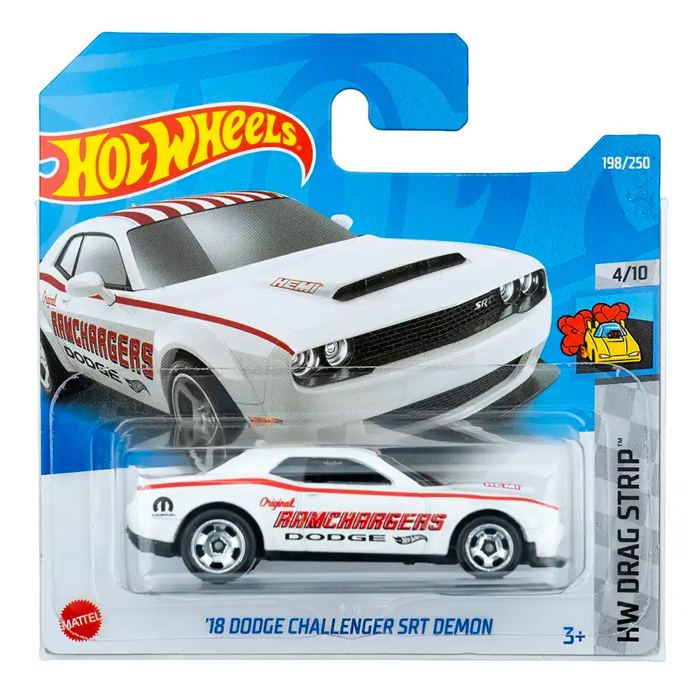 Hot Wheels '18 Dodge Challenger SRT Demon Bijeli |