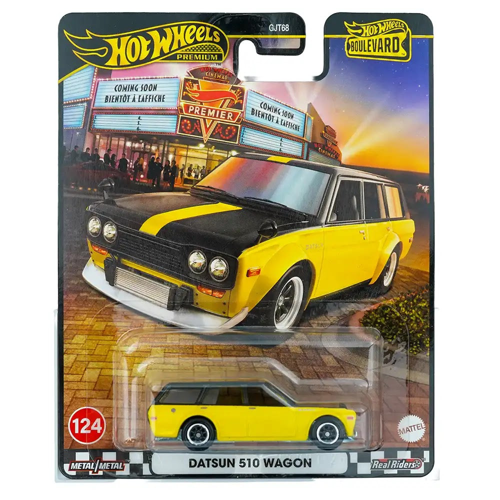 Hot Wheels Premium Datsun 510 Wagon Žuti | Boulevard 124