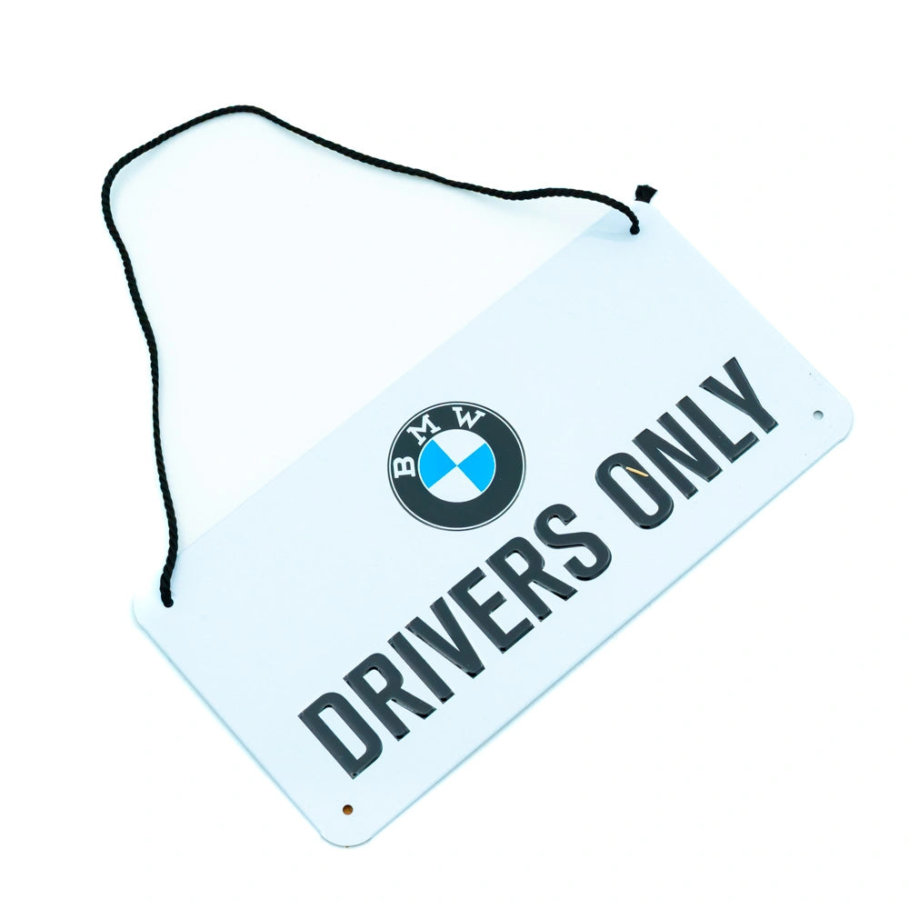 Metalen wandbord BMW Drivers Only Hangend | Nostalgic-Art