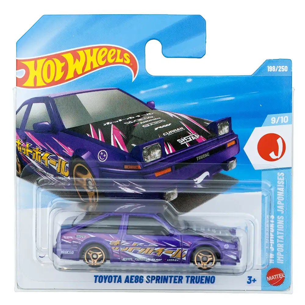 Hot Wheels Toyota AE86 Sprinter Trueno Ljubičasti |