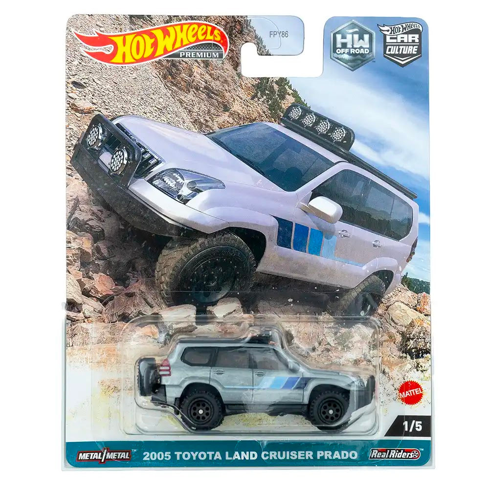 Hot Wheels Premium 2005 Toyota Land Cruiser Prado Sivi | HW Off Road 1/5