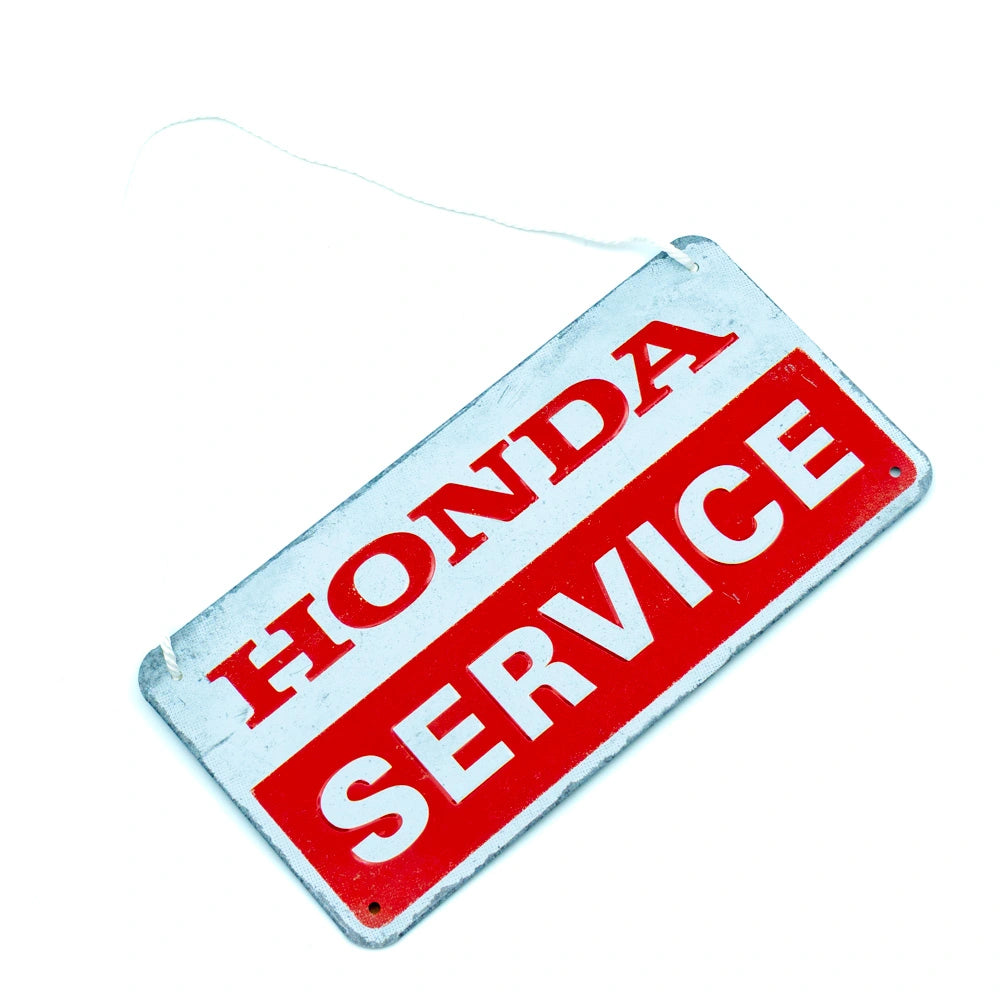 Metalen wandbord Honda Motorcycle Service Hangend | Nostalgic-Art