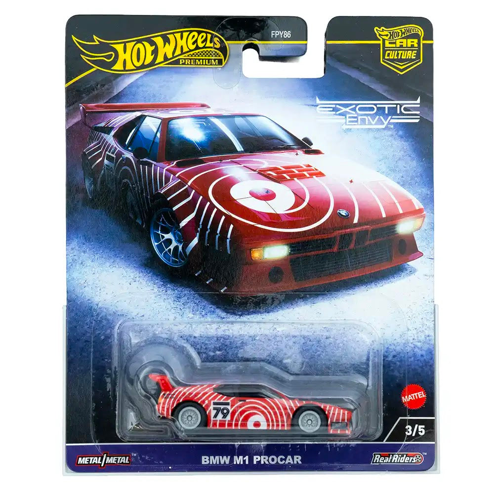 Hot Wheels Premium BMW M1 Procar Crveni | Exotic Envy 3/5