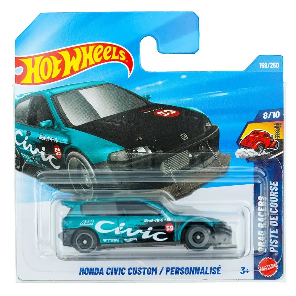 Hot Wheels Honda Civic Custom Zeleni |