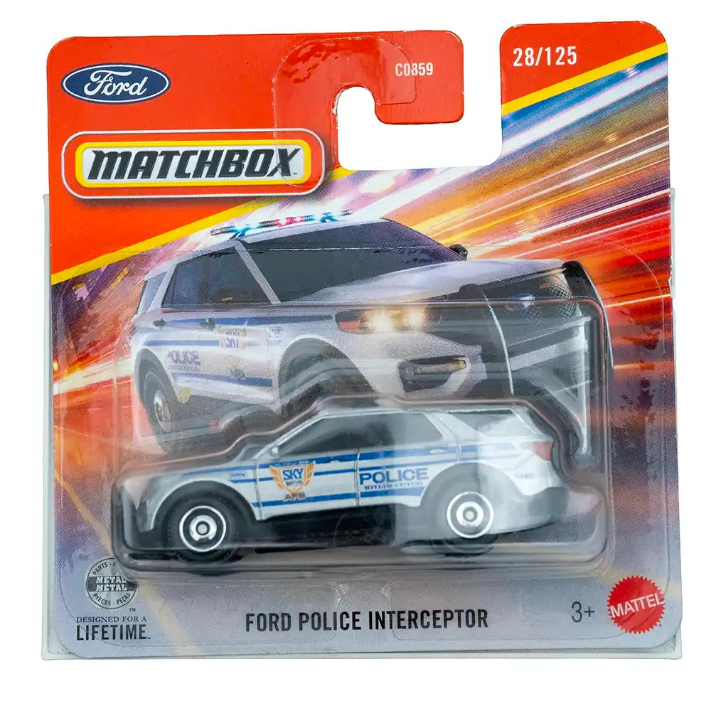 Matchbox Ford Police Interceptor Srebreni