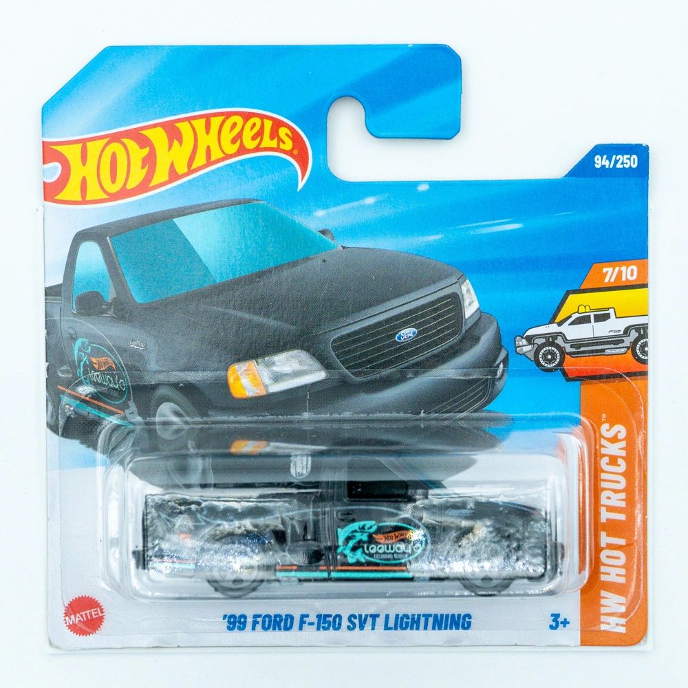 Hot Wheels '99 Ford F-150 SVT Lightning zwart |