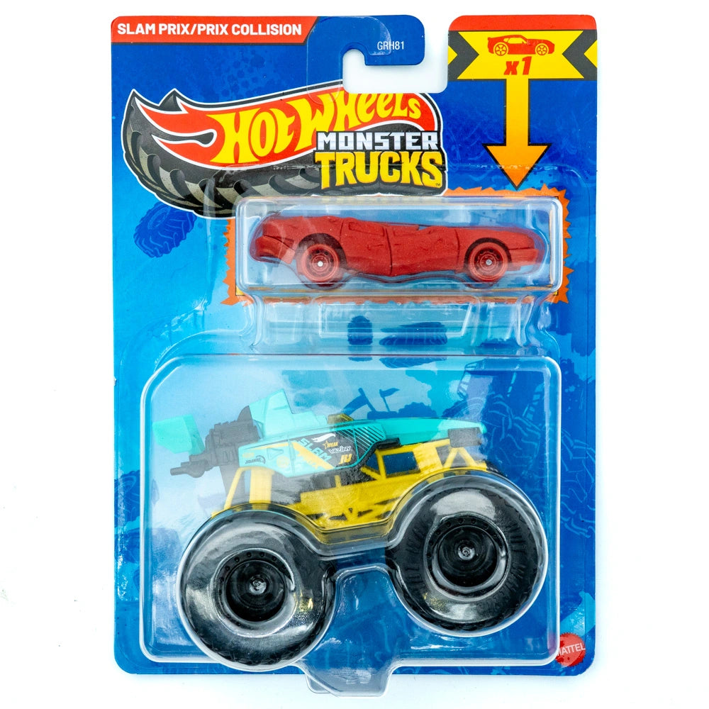 Hot Wheels Slam Prix blauw geel |