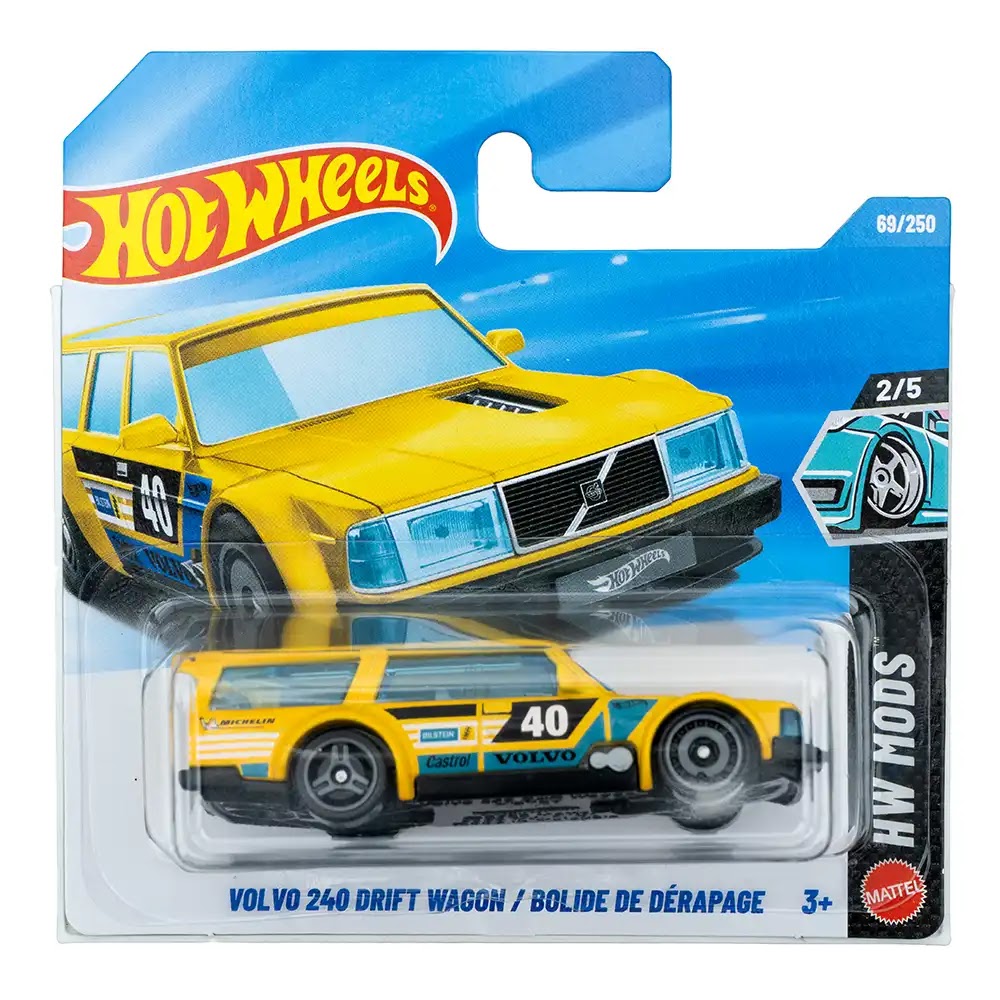 Hot Wheels Volvo 240 Drift Wagon / Bolide De Dérapage Žuti |