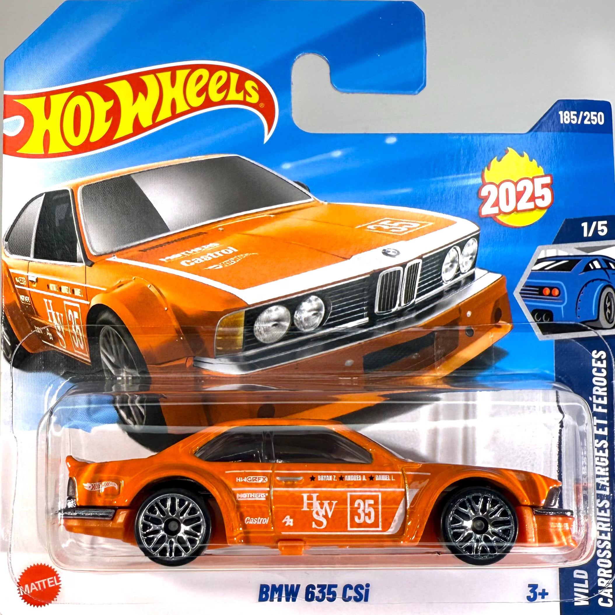 Hot Wheels BMW 635 CSi oranje |